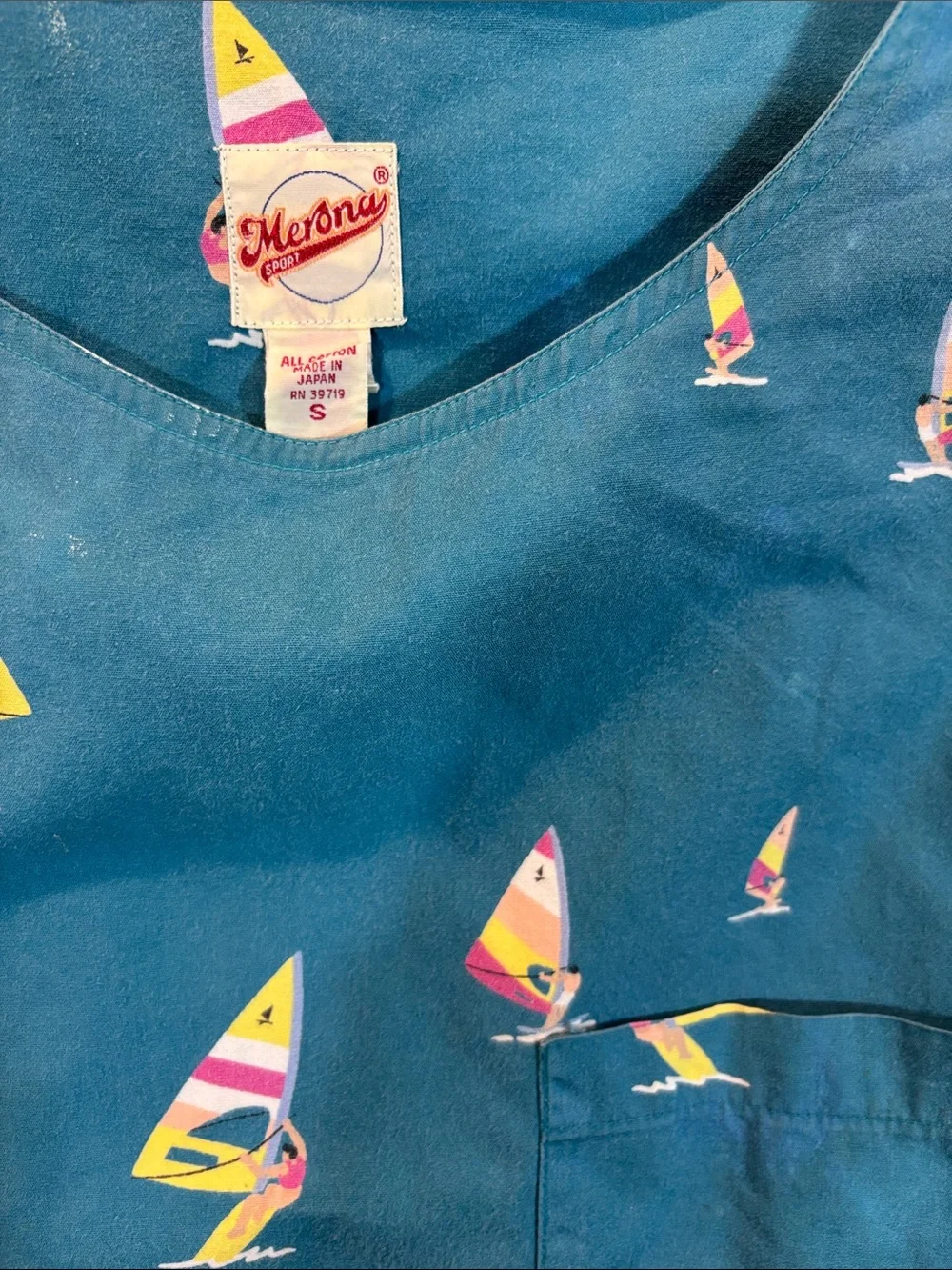 Vintage Cerulean Merona Matching Set with Pants and Shirt